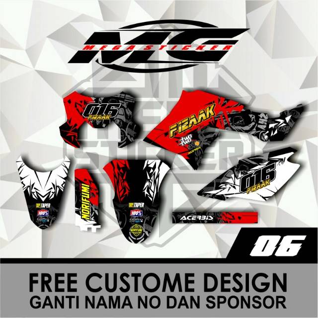 DECAL DTRACKER RED MERAH PUTIH