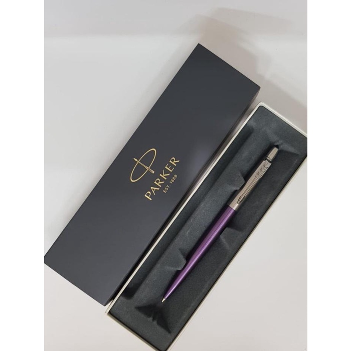 

Pulpen Parker New Jotter Victoria Violet ( Ungu ) Ct Klip Silver