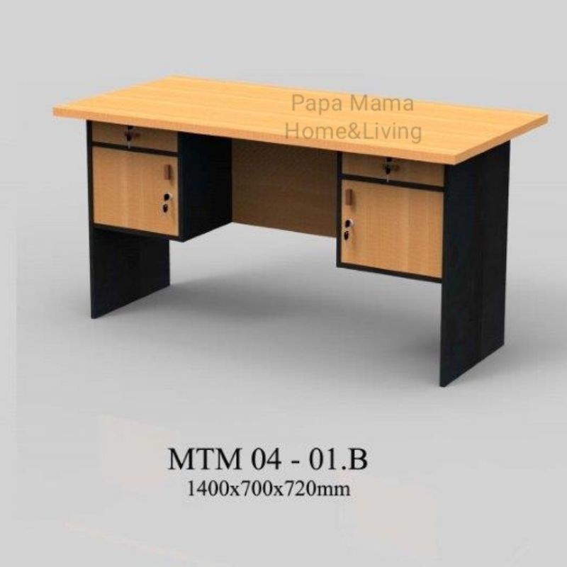 Meja Tulis - Meja Kerja -Meja Kantor - Toppan Montana 1/2Biro - Medan