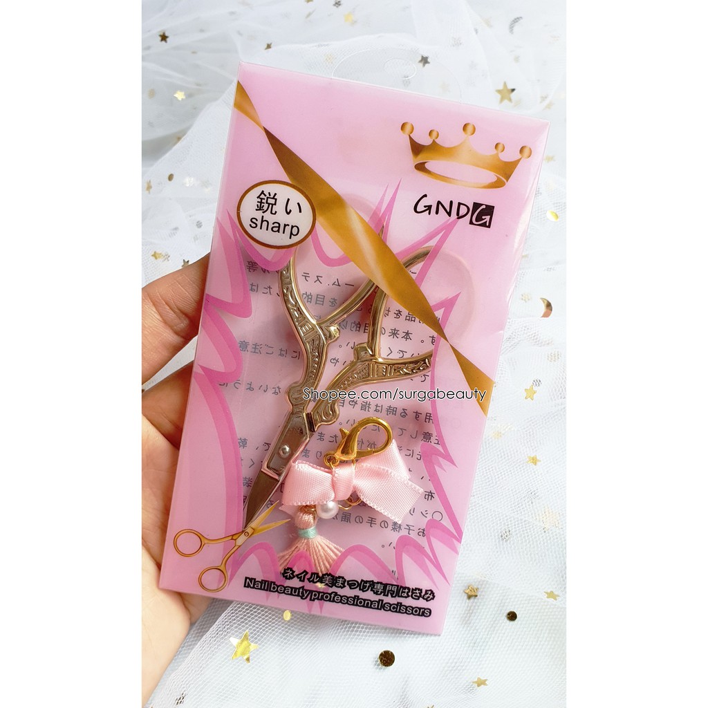 

Vintage Scissors with ribbon nail scissor gunting nail art gunting vintage dengan pita lucu