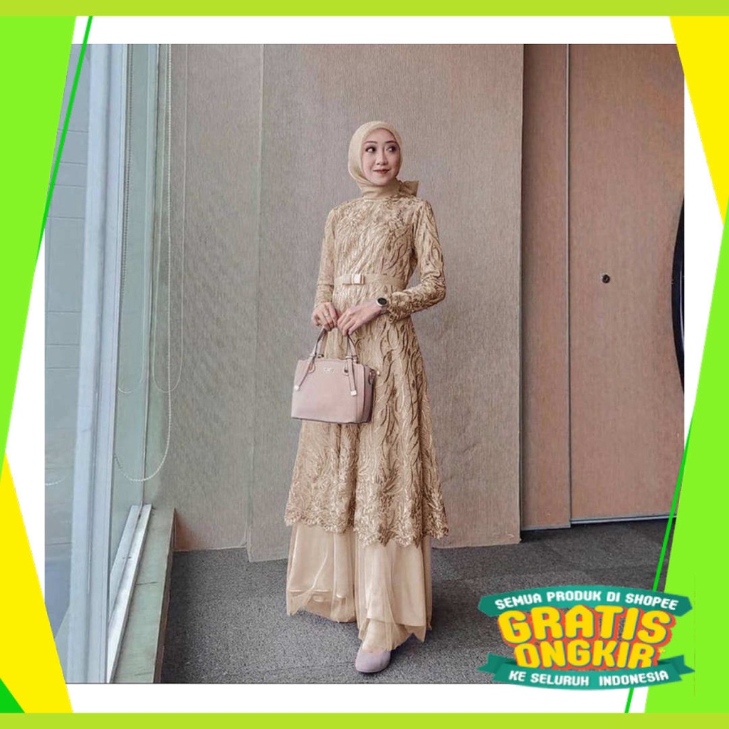 Maxi Hijau ijo Green Lumut Stabilo Lemon Jotol Botol /  MAXI ALMIRA (M,L,XL,XXL) GAMIS MUSLIM MURAH 