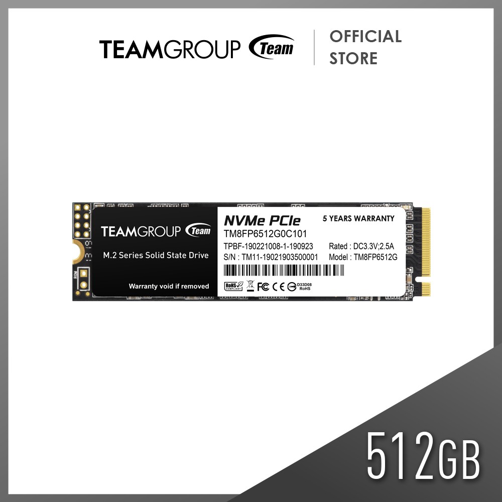 Teamgroup SSD M.2 2280 PCI-e 3.0 x4 with NVMe MP33 512GB