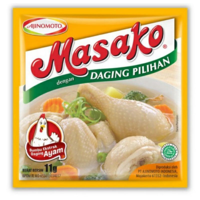 

MASAKO bumbu penyedap rasa ayam Murah RENCENG 12