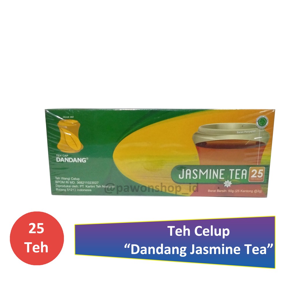 

Teh Dandang Celup Jasmine Melati isi 25 tea kemasan baru