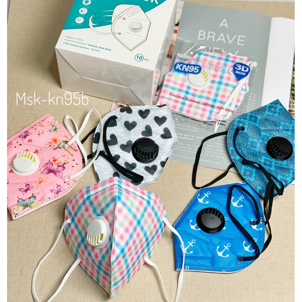 Masker KN95 Motif 5ply Anti Virus Dewasa IMPORT LUCU