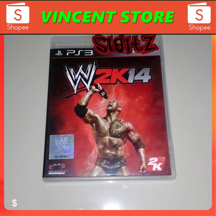 Asli bd PS3 kaset game WWE 2K14 / WWF 2K14 / WWE 14  / W2K14 / WWF 2014