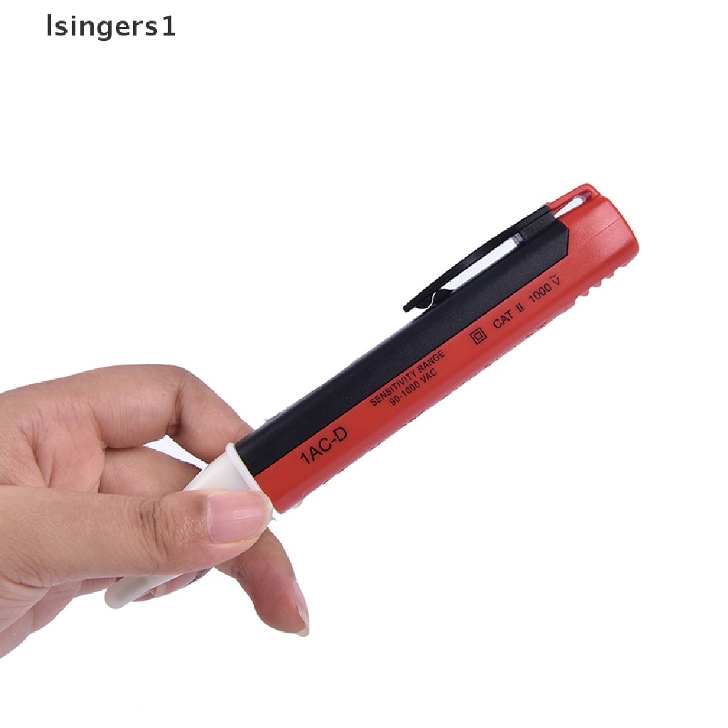 (lsingers1) 1pc Pen Tester Voltase Listrik AC 90-1000V Tanpa Kontak Sensor Detektor Power