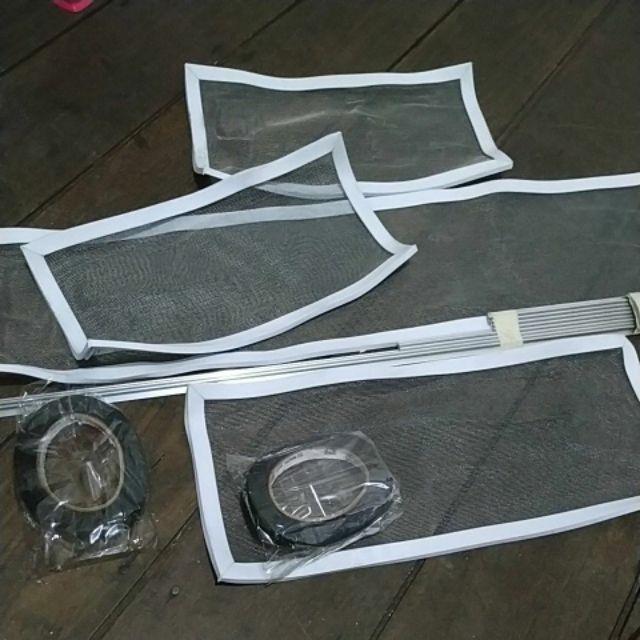 Kasa Kawat Nyamuk Fiber Nylon Dengan List Karet