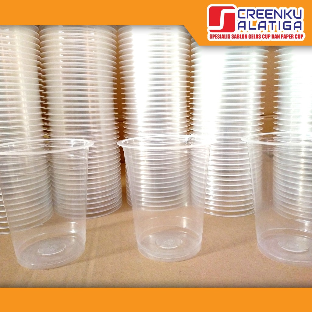Gelas Plastik Cup 14 Oz 7 gram merk SAP