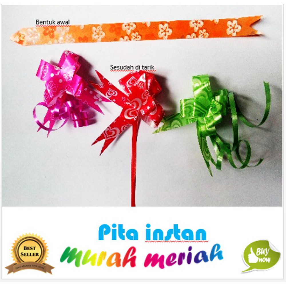 

mainan anak pita serut jepang instan kado warna warni 1 pcs