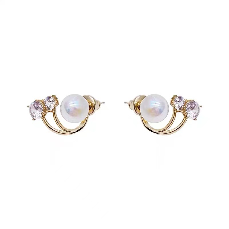 Anting Tusuk silver Gaya Korea Dengan Mutiara Untuk Wanita 2022
