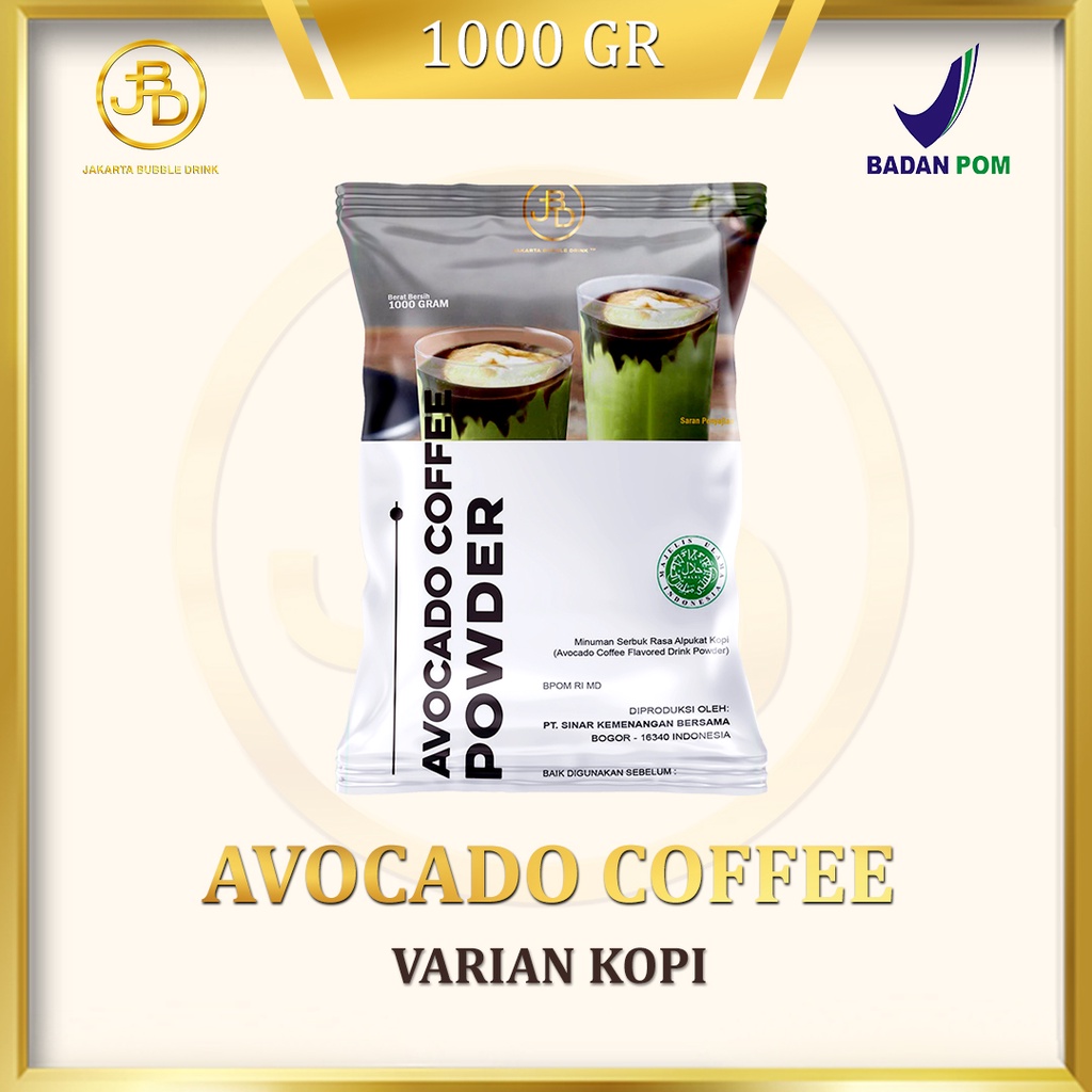 Bubuk Minuman Premium AVOCADO COFFEE -Jakarta Bubble Drink | BPOM&amp;HALAL