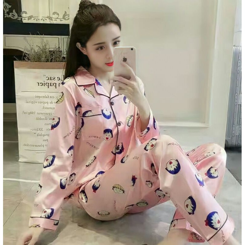 Piyama Wanita Dewasa Korean Style Jumbo M-XXL Motif Lucu Termurah