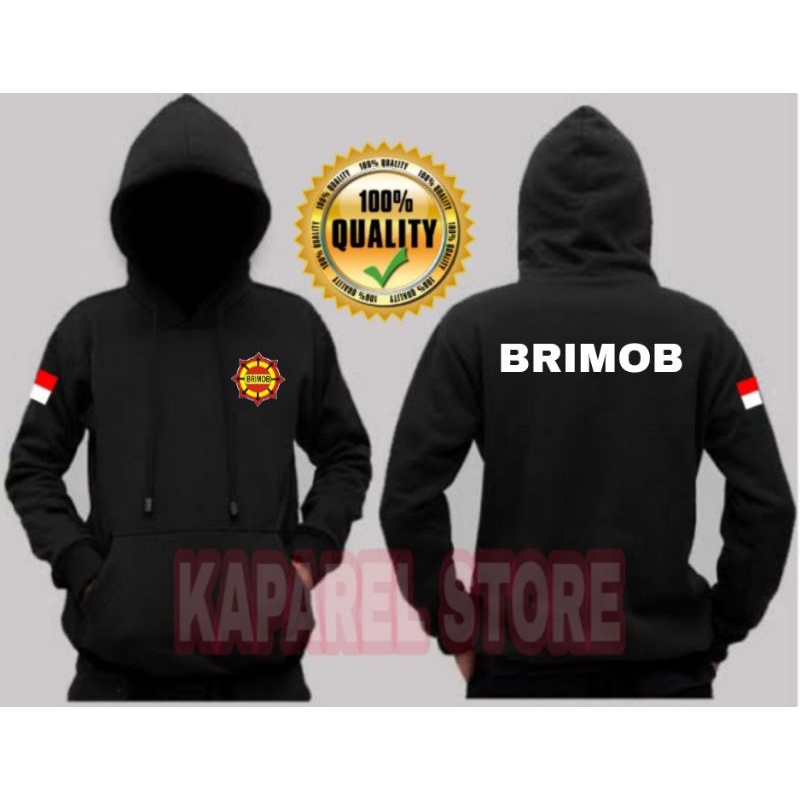 Jaket Hoodie Brimob/Sweater Intansi Brimob/Atasan Pria Wanita Brimob/Logo Brimob