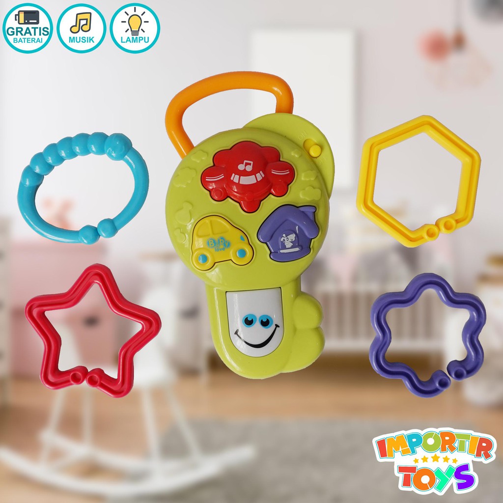 Mainan Edukasi Bayi Happy Buddy dengan Musik Lucu dan Lampu