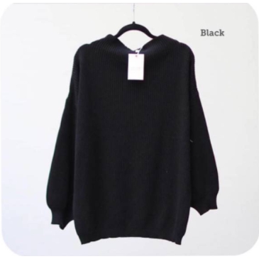 ZAHRA - Atasan Wanita Oversize Rajut Halus Ballon Knit BAYONETA SWEATER