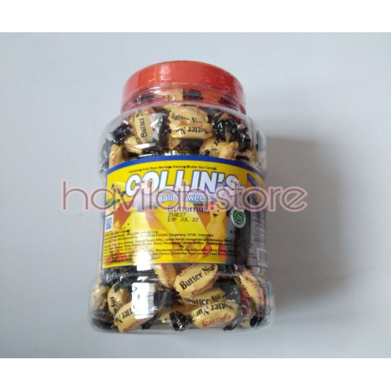 

Permen Kacang Collins Toples / Collins Butternut Candy 208 x 3,2gr
