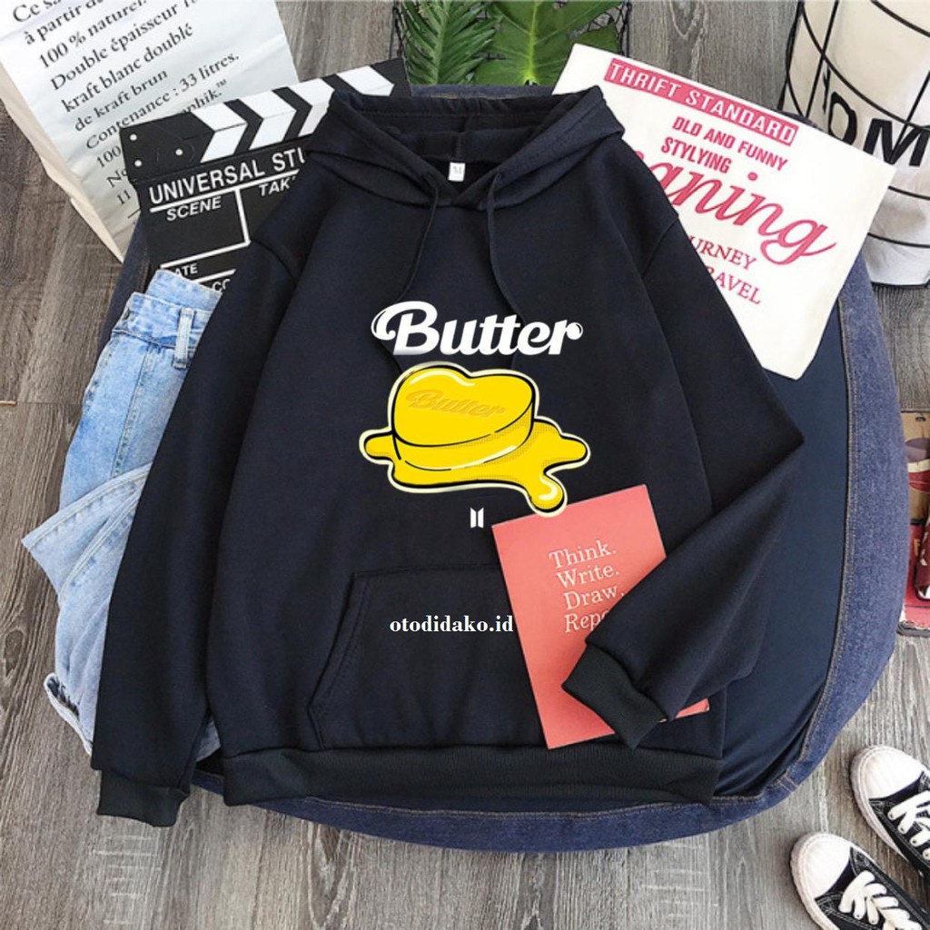 HOODIE JUMPER BATTERR BTS BABYTERRY ALL SIZE UNISEX (PRIA&amp;WANITA) KOREAN STYLE TERBARU