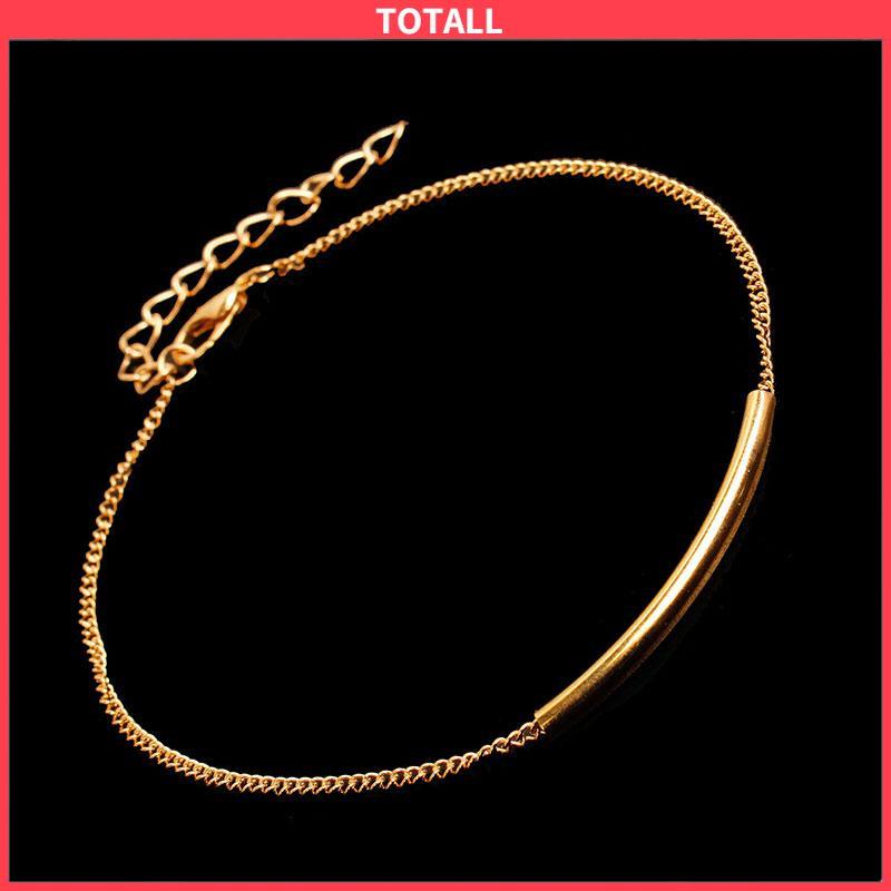 COD Vintage Fashion Metal U Tube Anklet Beach Summer Alloy Anklet-Totall