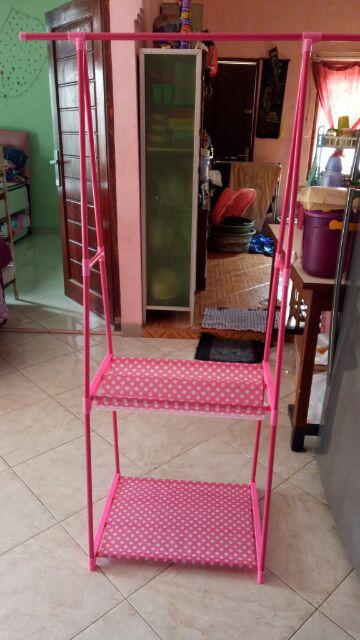 Triangle Stand Hanger  Dgn 4 Roda