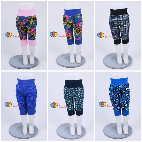 Legging Kerut Motif uk 3-12bln / Celana Anak Celana Anak Perempuan Celana Murah Legging Skinny Pants