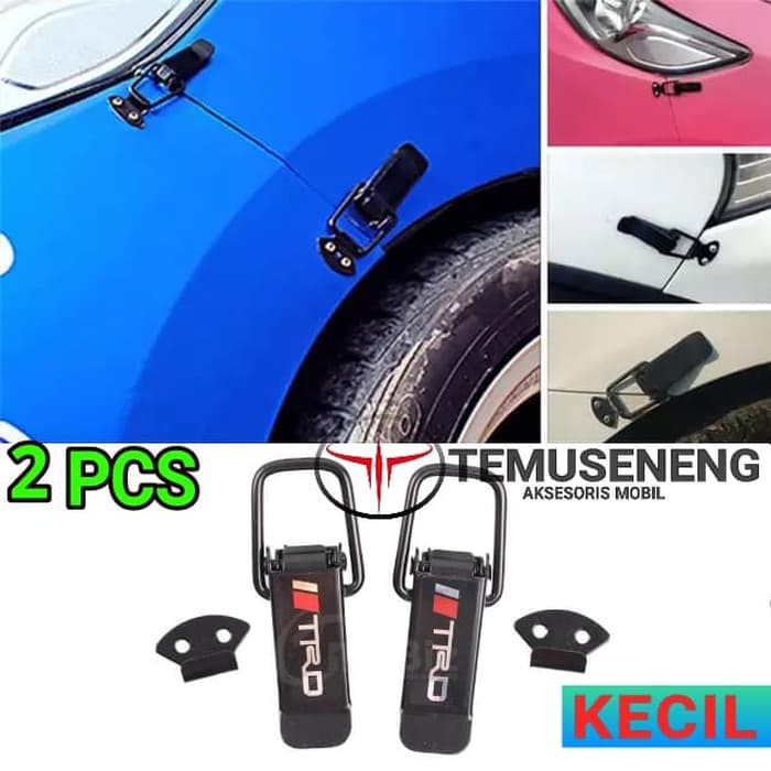 2Pcs New Release Kancing Bemper Body Mobil Bumper Luar Pengencang Klip Universal Bahan Besi Kecil