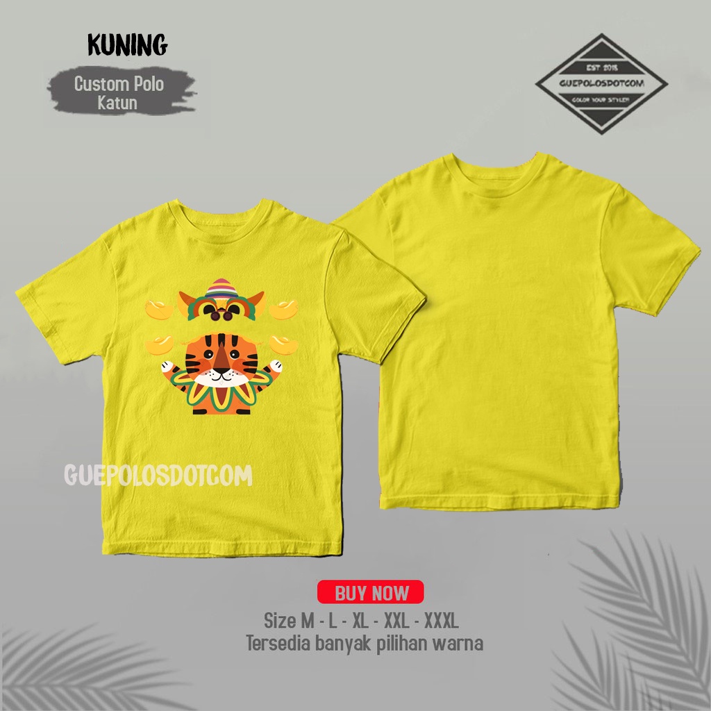 TSHIRT BAJU KAOS IMLEK 2022 tiger fat cute - FREE NAMA COUPLE FAMILY DEWASA DAN ANAK KAOS YEAR OF TI