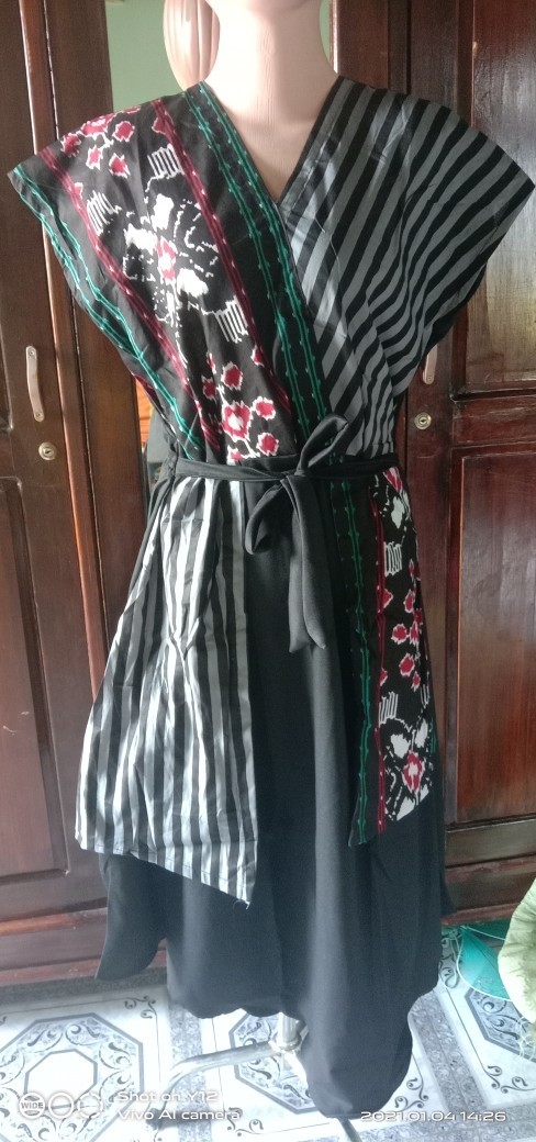 Dress Andin Motif Songket Dress Amanda Manopo Best Seller Baju Artis Harga Merakyat