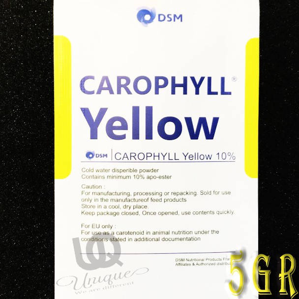 Original DSM Carophyll caropil Yellow Repack 5gr