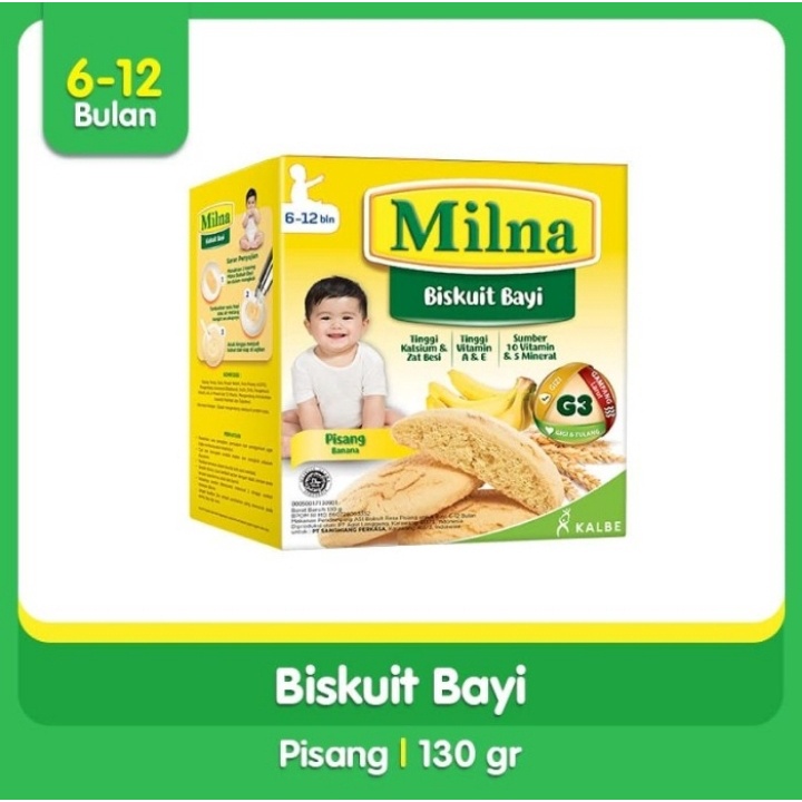 

Milna Biskuit Bayi Pisang 130gr