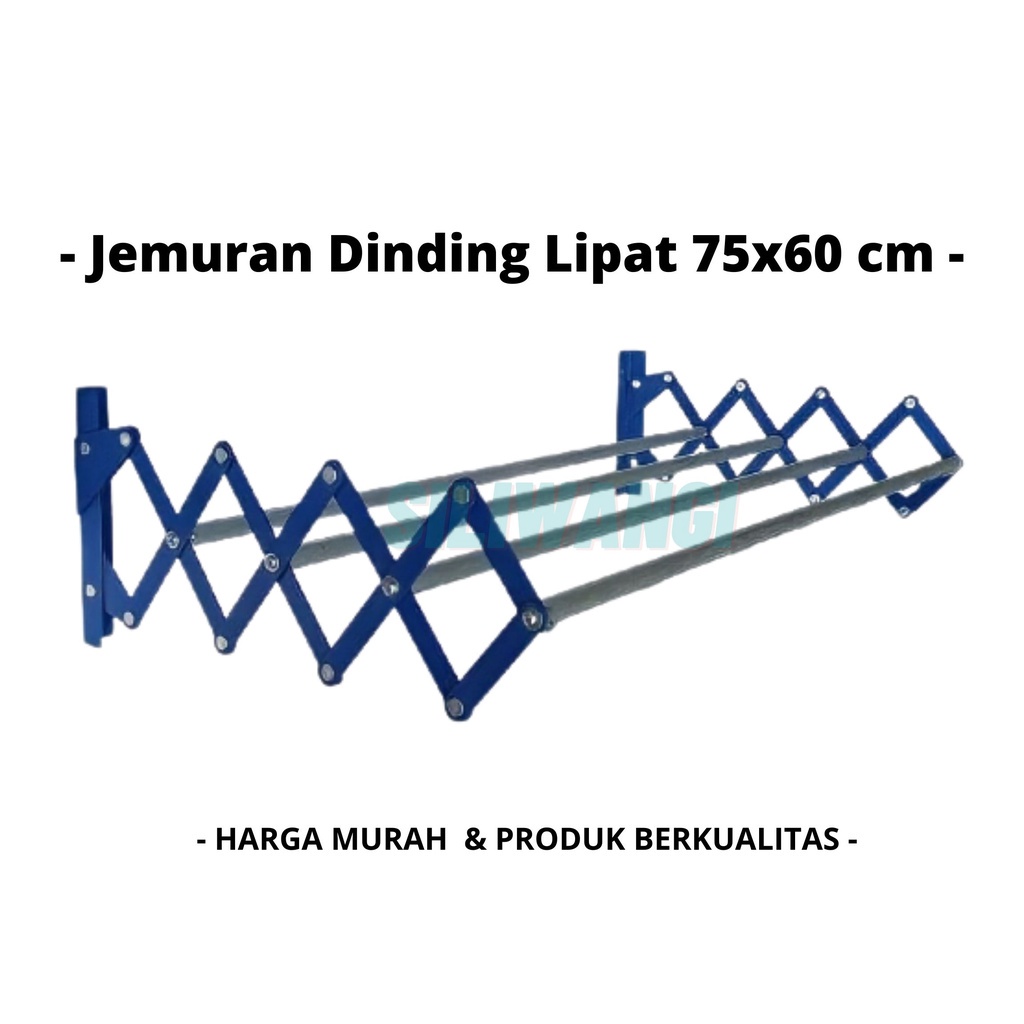 Jemuran Dinding Lipat/ Jemuran Baju/ jemuran Handuk - panjang 75cm