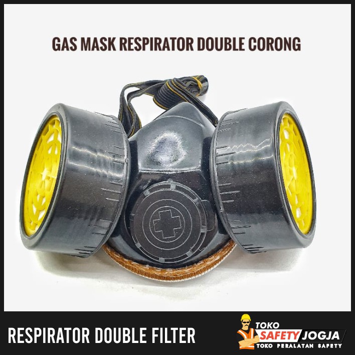 MASKER RESPIRATOR DOUBLE HALF MASK NP 306 DENGAN FILTER 2 PCS RC203