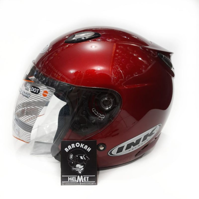HELM INK CENTRO ORIGINAL MERAH MAROON METALIK