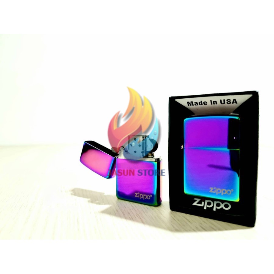 ZIPPO RAINBOW/PELANGI CROUM GRADE ORI