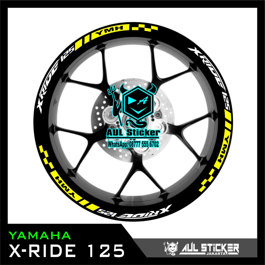 Sticker velg ³³ Yamaha X-RIDE 125 DEPAN BELAKANG