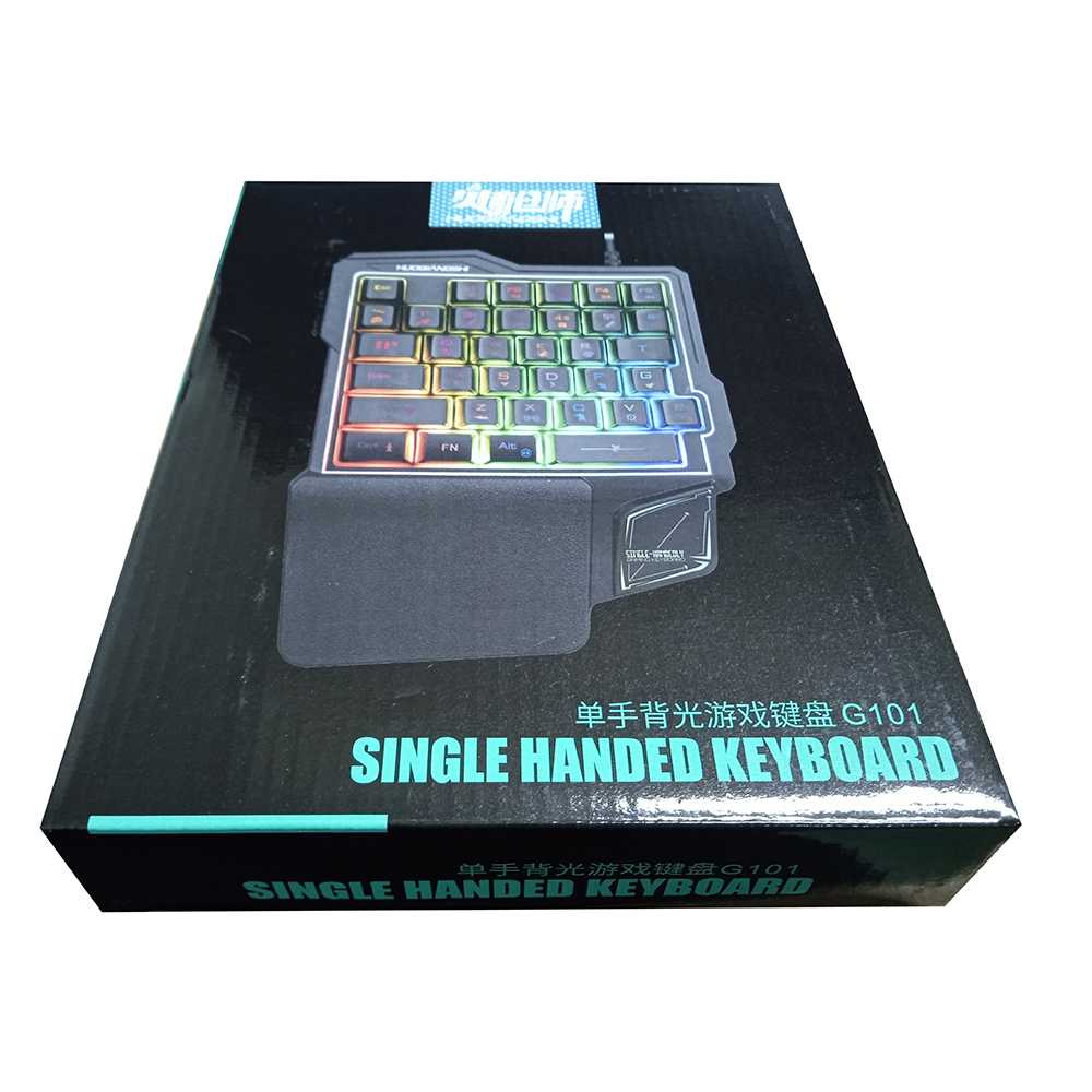 TG-BA HUOQIANGSHI Single Hand Gaming Keyboard RGB 38 Keys - K108