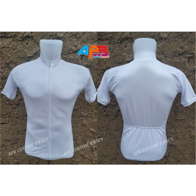JERSEY SEPEDA ROADBIKE POLOS PUTIH