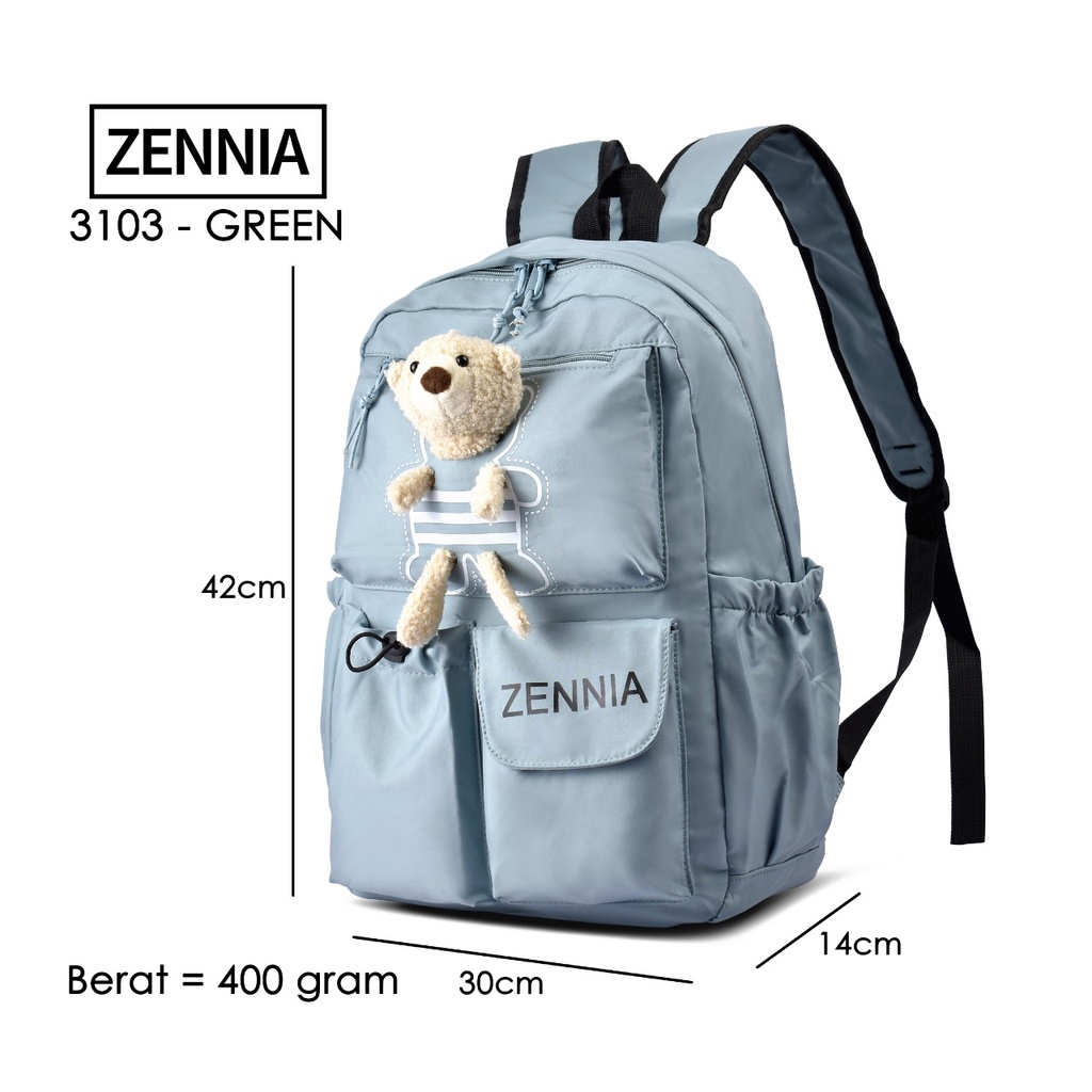 Tas Ransel Wanita Zennia 3103 Tas Sekolah Boneka Tas Cewek Tas Anak Perempuan Backpack Wanita