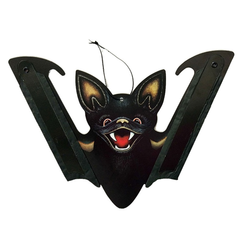Zzz Hiasan Gantung Bentuk Kelelawar Bisa Dilipat Bahan Kertas Hitam Untuk Dekorasi Pesta Halloween