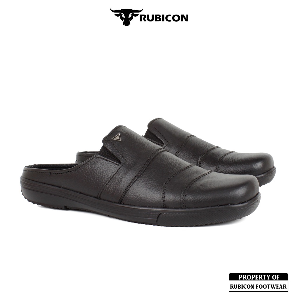 SEPATU CASUAL SLIP ON KULIT ASLI PRIA RUBICON PANGOLIN BUSTONG PREMIUM QUALITY LEATHER