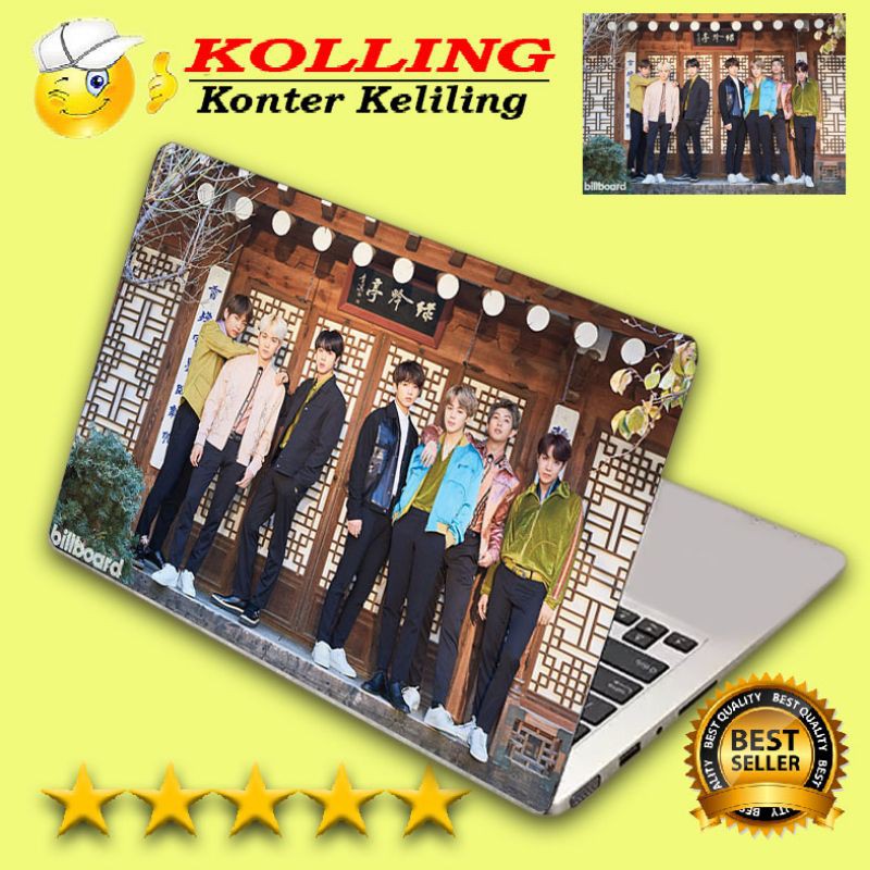 Garskin Laptop logo art BTS Bilboard Skin Laptop Stiker Laptop