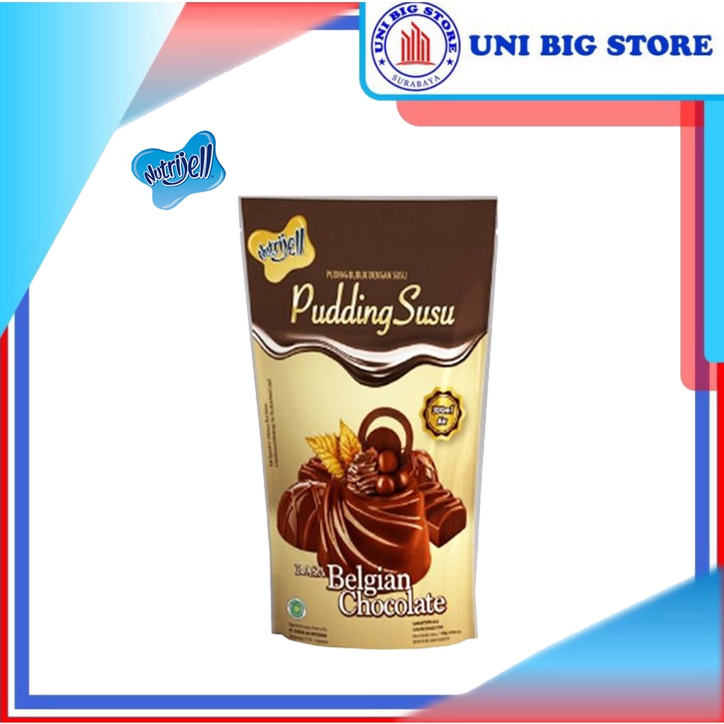 

Nutrijell Pudding Puding Susu Bubuk Belgian Chocolate Coklat Cokelat 130 gr