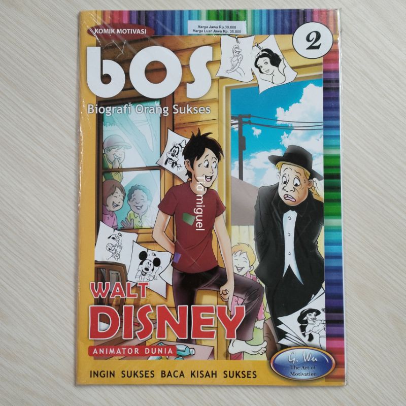 komik warna / komik motivasi / bos biografi orang sukses