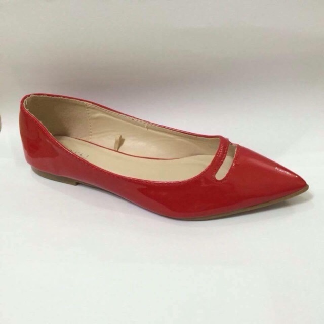 VINCCI flat shoes red & blue sepatu teplek murah original