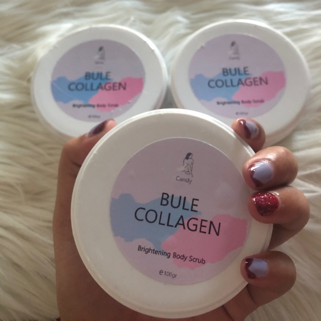 blue collagen body scrub