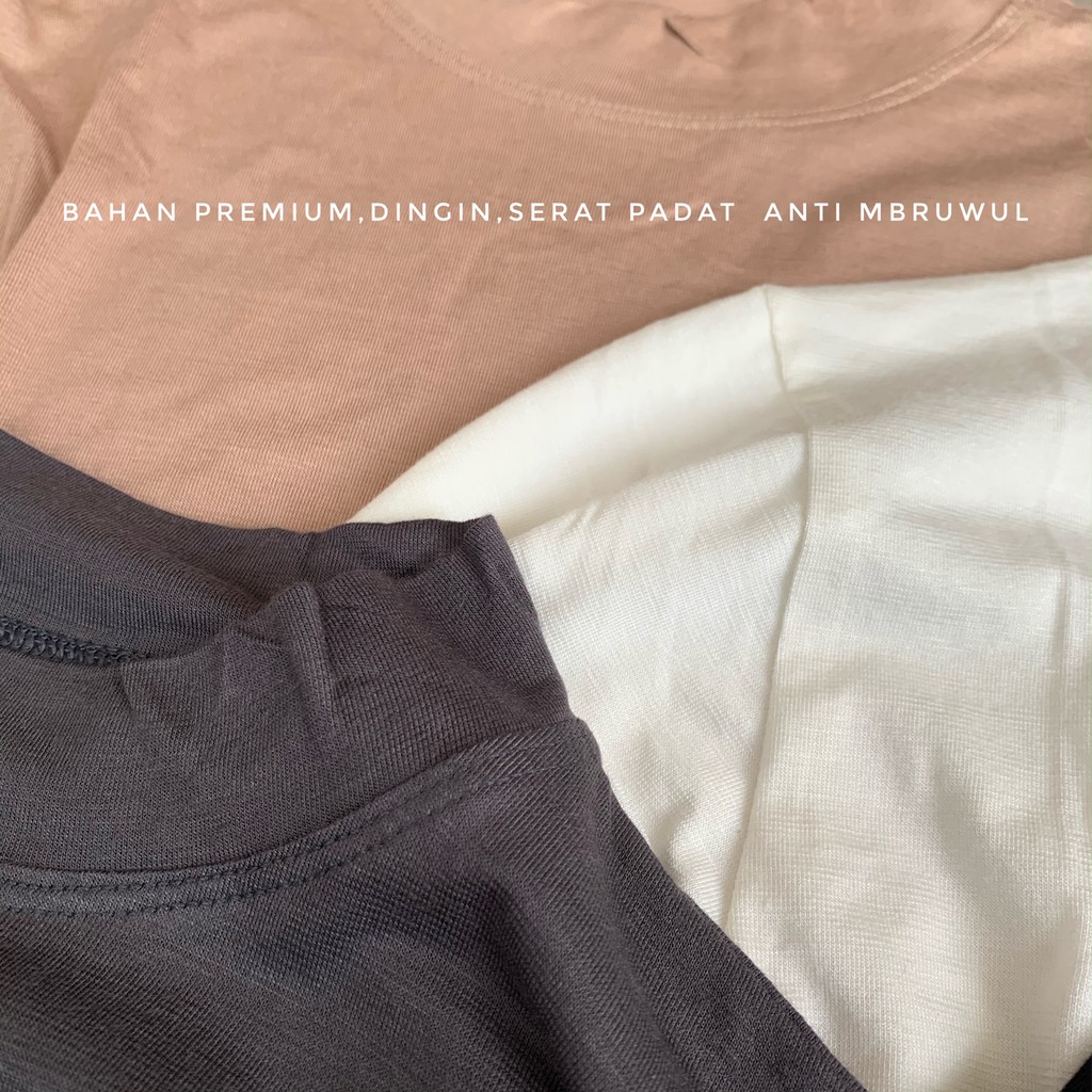 AV - MANSET LENGAN PANJANG KERAH TURTLE KAOS PREMIUM