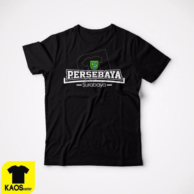 Kaos Persebaya Surabaya Bonek Baju Combed 30S Sablon Tshirt Cowok Pakaian Distro Pria Wanita Polos