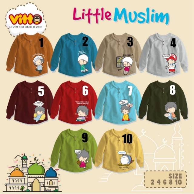 KAOS TEE LITTLE MUSLIM