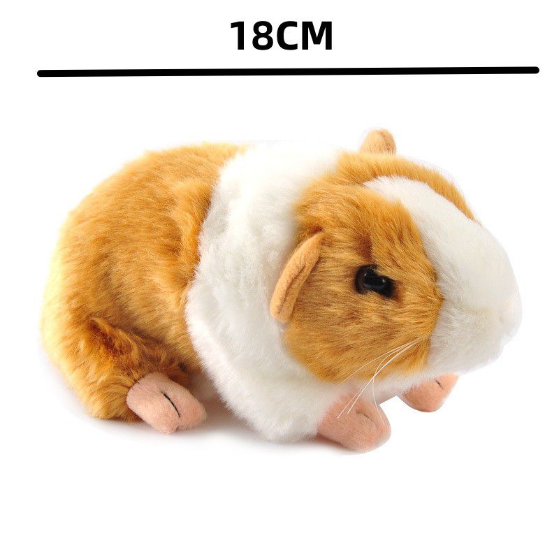 Lifelike Guinea Pig Plush Animal Toy Children Birthday Collection Gifts Orange