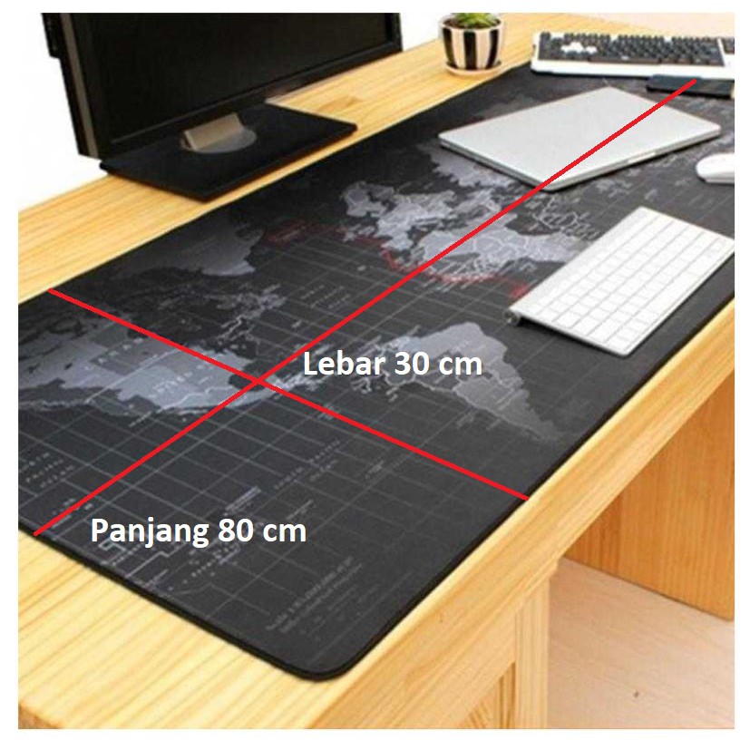 Mousepad gaming desk mat mouse pad JUMBO 30 x 80 cm bisa untuk semua laptop notebook komputer CPU